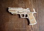 Wooden 3D Mechanical Puzzle – Wolf-01 Handgun