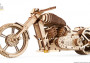 Dřevěné 3D mechanické puzzle – motocykl VM-02