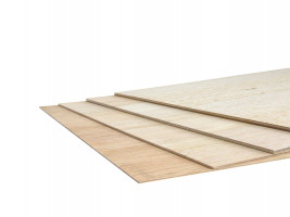 Balsová překližka třívrstvá, rozměr 280×480 mm, tl. 2,0 mm (1 ks)