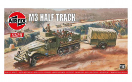 1:76 M3 Half Track & 1Ton Trailer (Classic Kit VINTAGE Military)