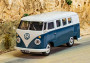 1:43 Volkswagen Type 2 Camper, Sea Blue and Cumulus White