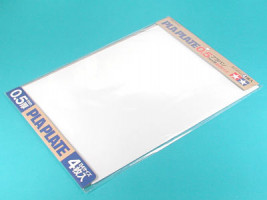 Tamiya B4 White Pla-Plate 0,5 mm (4 pcs)