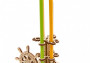 Wooden 3D Mechanical Puzzle – Wheel Organizer