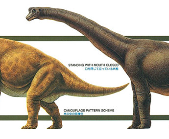 1:35 Brachiosaurus Diorama Set
