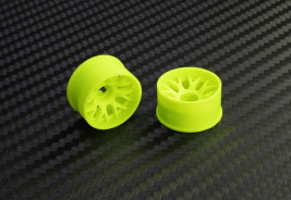 PN Racing Mini-Z 2WD Machine Cut BBS REAR Wheel R1 Yellow (2 ks)