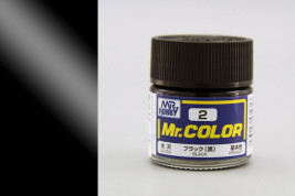 Barva Mr. Color akrylová č. 002 – Black (10 ml)