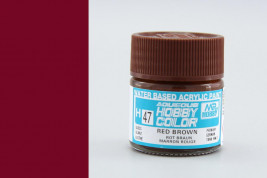 Barva Hobby Color akrylová č. 047 – Red Brown (10 ml)
