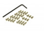 Kyosho Mini-Z RWD: Nickel Button HEX Screw Set (MR-03)