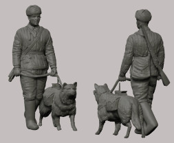 1:35 Soviet Tank Hunters with Dogs