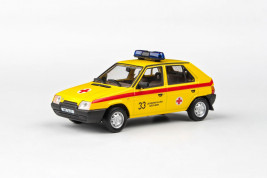1:43 Škoda Favorit 136L (1988) – Záchranná služba města Brna