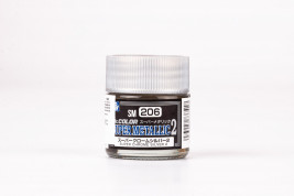 Barva Mr. Color Super Metallic Colors II č. 206 – Super Chrome Silver II (10 ml)