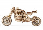Dřevěné 3D mechanické puzzle – motorka s postranním vozíkem