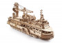 Dřevěné 3D mechanické puzzle – výzkumná loď