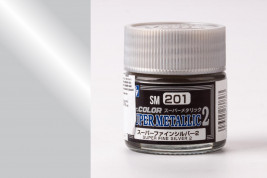 Barva Mr. Color Super Metallic Colors II č. 201 – Super Fine Silver II (10 ml)
