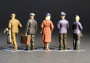 1:35 Tram Crew w/ Passengers (5 figurek)