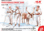 1:35 Finnish Riflemen Winter 1940, 3 Figuresig+Reindeer