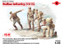 1:35 Italian Infantry (1915), 4 figurky
