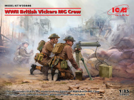 1:35 British Vickers MG Crew WWII