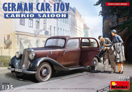 1:35 German Car 170V Cabrio Saloon (incl. 2 fig.)
