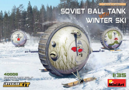 1:35 Soviet Ball Tank Winter with Ski with Interior Kit
