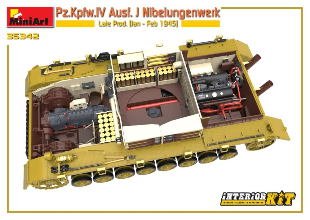 MiniArt 1:35 Pz.Kpfw.IV Ausf.J Nibelungenwerk Late (Interior Kit
