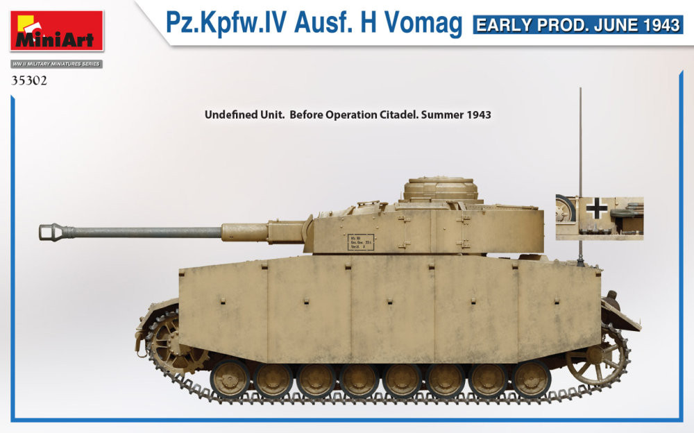 MiniArt 1:35 Pz.Kpfw.IV Ausf.H Vomag, June 1943 35302