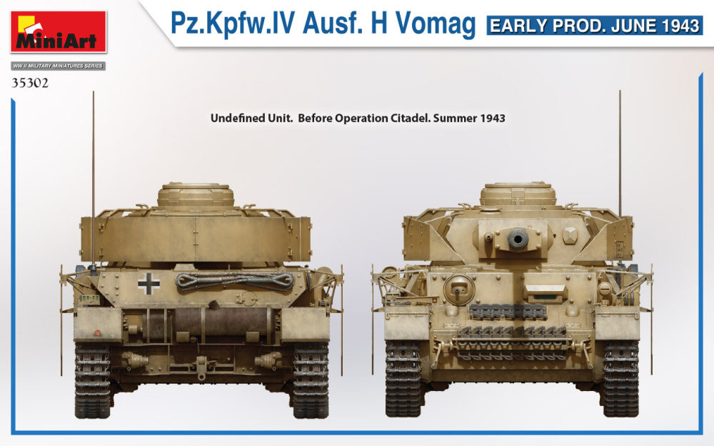 その他 MiniArt Pz.Kpfw.IV Ausf. H Vomag 1/35 MiniArt 1:35 Pz.Kpfw.IV Ausf.H Vomag, June 1943 35302