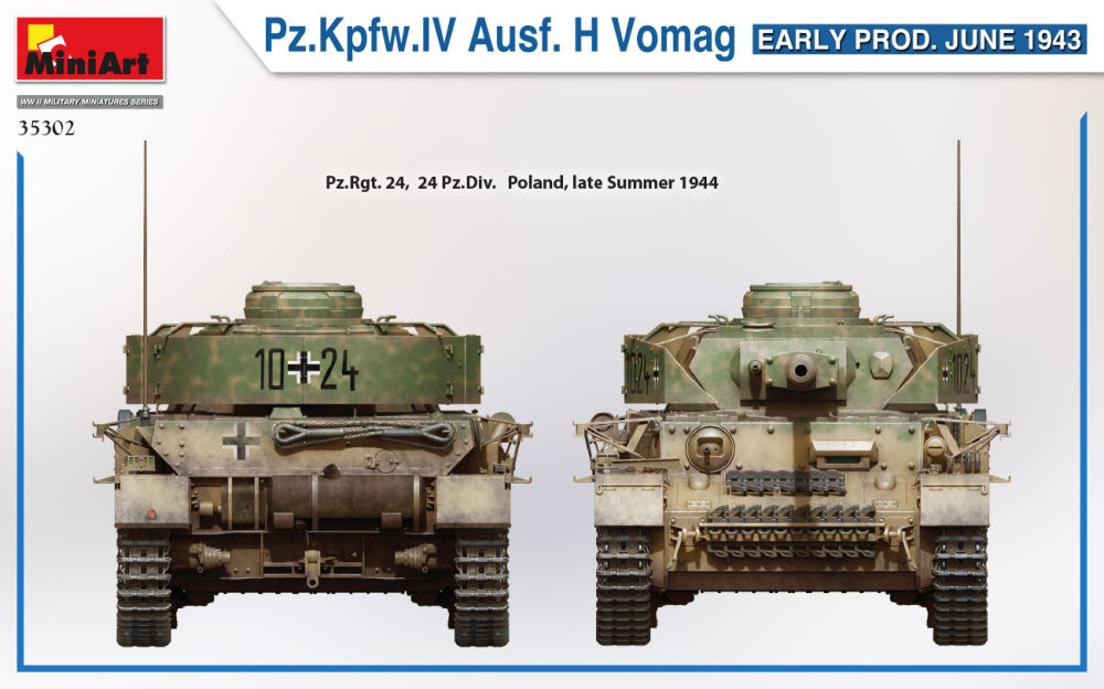 MiniArt 1:35 Pz.Kpfw.IV Ausf.H Vomag, June 1943 35302