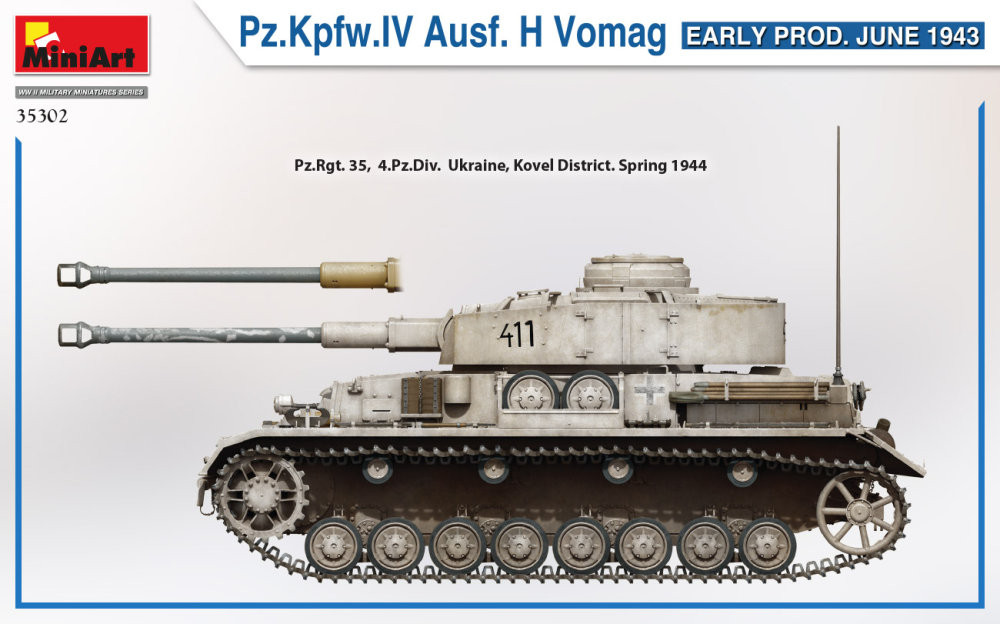 MiniArt 1:35 Pz.Kpfw.IV Ausf.H Vomag, June 1943 35302