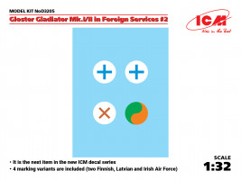 1:32 Decal for Gloster Gladiator Mk.I/Mk.II in Foreign Services 2