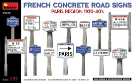 1:35 French Concrete Road Signs, Paris 1930-40's