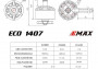 Emax Eco Series 1407-2800kV střídavý motor