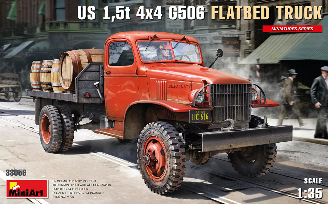 Náhled produktu - 1:35 US 1,5t 4x4 G506 Flatbed Truck