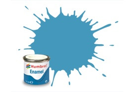 Barva Humbrol emailová č. 089 – Middle Blue Matt (14 ml)