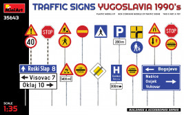 1:35 Yugoslavia Traffic Signs 1990's