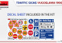 1:35 Yugoslavia Traffic Signs 1990's