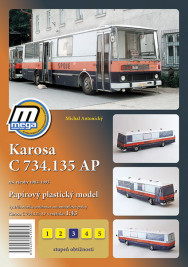 1:43 Karosa C734.135 AP, SPOJE (vystřihovánka)