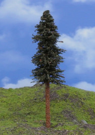 Modelářský strom – borovice s kmenem, výška 15–17 cm