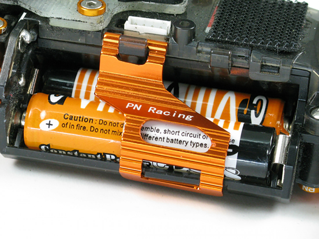 PN Racing MiniZ MR03 V2 Alm Battery Cover Heatsink (Black)