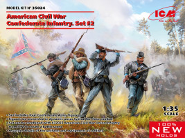 1:35 American Civil War Confederate Infantry Set No.2