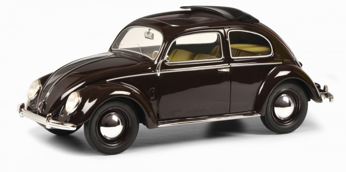 Náhled produktu - 1:43 VW Beetle Brezelkäfer, 1953 (Burgundy)