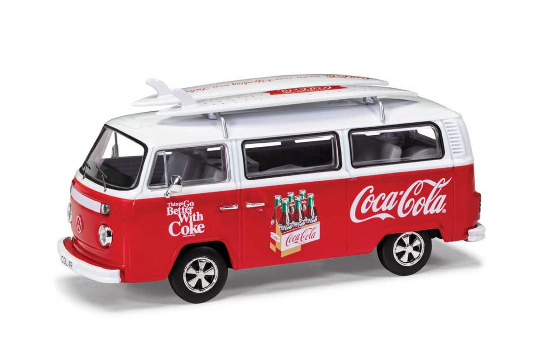Corgi 1:43 Volkswagen Campervan Type 2 (T2) Coca Cola Bay Window Surf ...