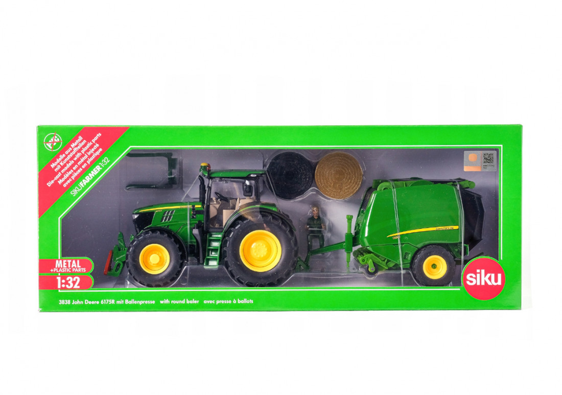 Tracteur SIKU 1/32 John Deere 6920 S – Vert, Métal, Sans Boîte