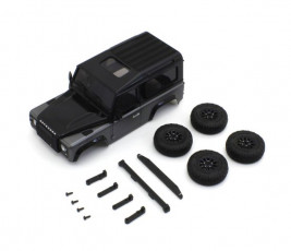 Mini-Z 4x4: Karoserie Land Rover Defender 90 (Autobiography Corris Grey / Santorini Black)