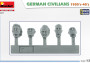 1:35 German Civilians 1930-40s, Resin Heads