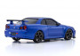 Mini-Z AWD Nissan Skyline GT-R R34 V-Spec 2 Nür Blue Metallic s vysílačem KT-531P