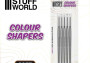 Silikonové štětce Colour Shapers White Soft, velikost 0 (5 ks)