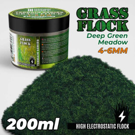 Static Grass Flock 4–6 mm – modelářský posyp louka (200 ml)