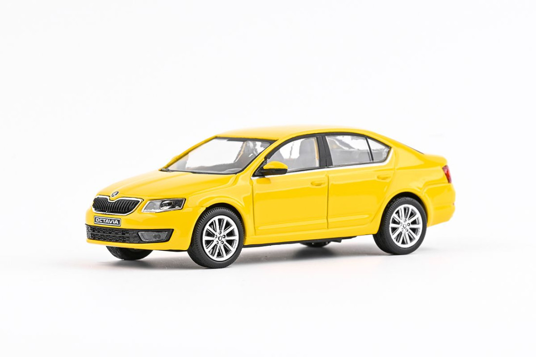 Náhled produktu - 1:43 Škoda Octavia III (2012) – žlutá Taxi