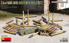 1:35 7.5cm PaK 40 Ammo Boxes w/ Shells Set 2